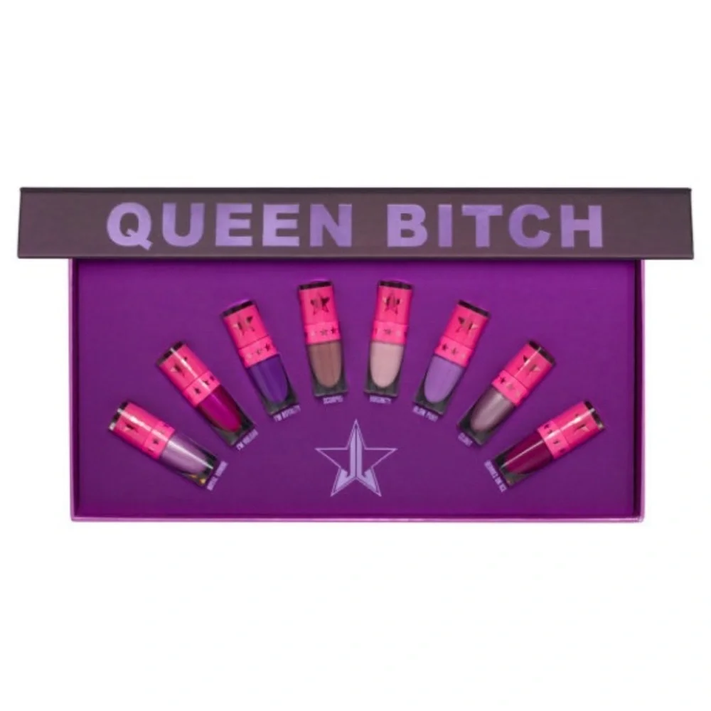 💄New! Jeffrey Star 8 Piece Queen B**** Velour Lipstick Gift Set